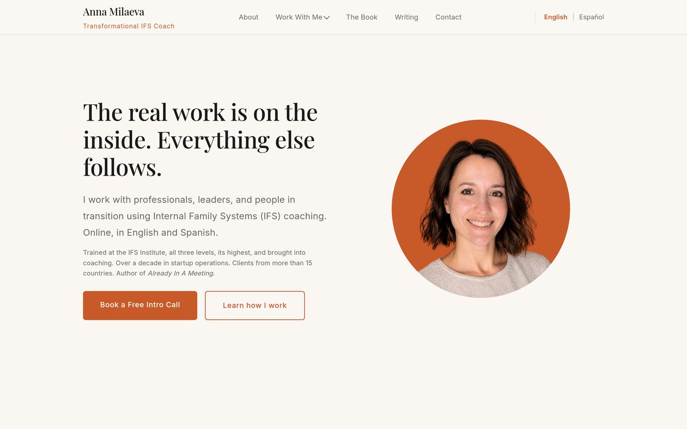 The Anna Milaeva website